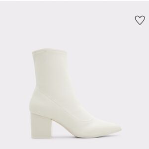 Aldo Priella Ankle boot Chunky Healed Boot In Color Bone Pointed Toe  US 9